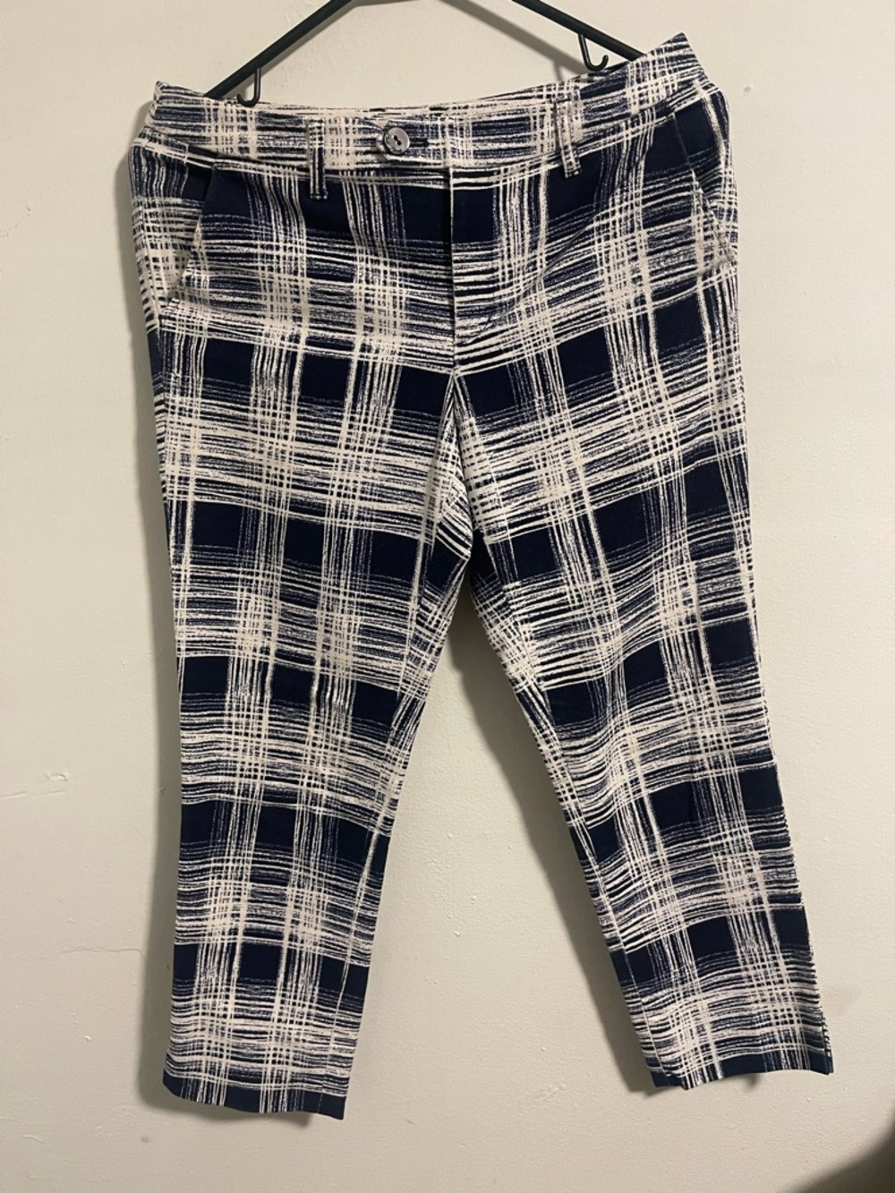 Paul Stuart Woman’s Japanese Plaid Cotton Pants - Picture 2 of 7
